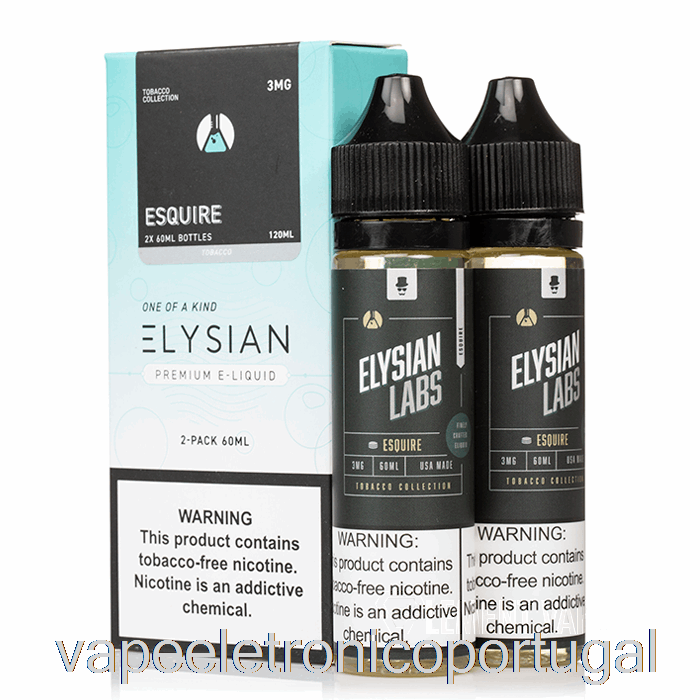 Vape Eletrônico Esquire - Elysian Labs - 120ml 3mg